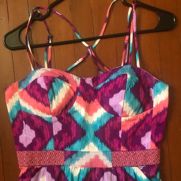 American Eagle Geometric Print Summer Dress - Picture 3 of 8